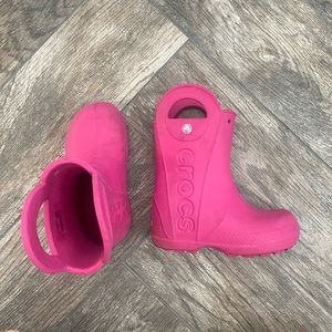 Girls Crocs rain boots